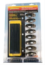 Proform Stamped Steel Rocker Arms 66923C and Pushrods, Stud Mount, Steel, 1.5 Ratio, Fits 3/8 in. Stud, Chevy, Small Block, Kit thumbnail 1