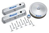 Proform Mopar Licensed Small Block Engine Dress-Up Kits 440-900 Kit, Valve Covers, Valve Cover Wing Nuts, Air Cleaner, Breather, Chrome, MOPAR Logo, Mopar, LA, Kit thumbnail 2