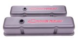 Proform Stamped Steel Chevrolet Valve Covers 141-751 Covers, Tall, Steel, Black Wrinkle, Logo, Chevy, Small Block, Pair thumbnail 2
