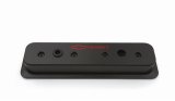 Proform GM Licensed Diecast Aluminum Chevrolet Valve Covers 141-131 Covers, Tall, Cast Aluminum, Black Wrinkle, Logo, Centerbolt, Chevy, Small Block, Pair thumbnail 3
