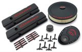 Proform GM Licensed Chevy Engine Dress Up Kits 141-758 Dress-Up, High-Tech Collector's Series, Valve/Timing Covers, Air Cleaner, Breather, Black Crinkle, Kit thumbnail 1
