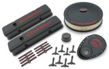 Proform GM Licensed Chevy Engine Dress Up Kits 141-758 Dress-Up, High-Tech Collector's Series, Valve/Timing Covers, Air Cleaner, Breather, Black Crinkle, Kit thumbnail 2