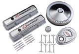 Proform GM Licensed Chevy Engine Dress Up Kits 141-900 Dress-Up Kit, Chrome, Tall Valve Covers/Air Cleaner/Timing Cover/Breather, Chevy, Small Block, Kit thumbnail 1