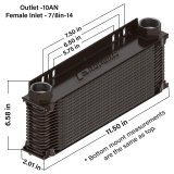 Proform Tundra Series Fluid Coolers 69570-16 Cooler, Plate-Fin Type, Aluminum, 16 Row, Universal, Each thumbnail 1