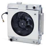 Proform Slim-Fit Radiator Systems 69682.2 Radiators, Systems, Downflow, Aluminum, Natural, Transmission Cooler, Single Fan, Ford, 2.8L, 3.3L, 4.3L, 4.7L, Kit thumbnail 3