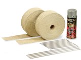 DEI Exhaust Wrap Kits 10112 Header and Wrap, 2 Rolls, 2 in. Wide x 50 ft., 1 Can Aluminum Coating, 12 Locking Ties, Kit thumbnail 1