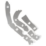 DEI Heat Shield Liners 901085 Liner, Harley-Davidson®, Touring, Rinehart Dual Slim Head Pipes, Silver, Kit thumbnail 2