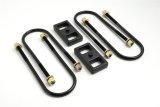 ReadyLift Suspension Rear Block Kits 66-1201 Blocks and U-Bolts, Cast Iron 1.0 in. Thick Blocks, Dodge, Ram, Rear, Kit thumbnail 1