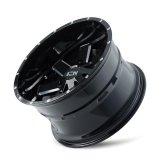 ION Alloy Series 141 Gloss Black Milled Wheels 18x9 Wheel, 141, Black, Gloss, Machined, Aluminum, 18 in. x 9 in., +18.00mm Offset, 5.71 in. Backspace, 8 x 6.5 in. Bolt Pattern, Each thumbnail 3