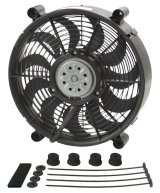 12 Inch 1,450 CFM Derale High-Output Single RAD Fan 18212 Electric Fan, Single, in. Diameter, Reversible, cfm, Black, Plastic, Each thumbnail 2