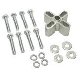 Derale Flex Fan Standard Spacers 31510 Spacer Kit, 1" long, Clear, 5/16-18 and 5/16-24 bolts included thumbnail 1