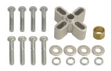 Derale Flex Fan Standard Spacers 31510 Spacer Kit, 1" long, Clear, 5/16-18 and 5/16-24 bolts included thumbnail 2