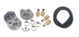 Derale Engine Oil Filter Relocation Kits 15717 Kit, Single Filter, 3/4-16 in. Threads, 18mm x 1.5 Threads, Kit thumbnail 1