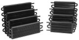 Derale 7000 Series Tube and Fin Transmission Coolers 13104 Fluid Cooler, Transmission, Fin, Aluminum, Copper, Black, 10 in. x 17 in. x 3/4 in., Each thumbnail 1