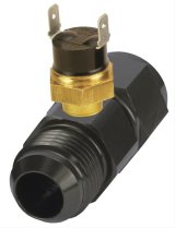Derale Inline Fan Thermostats 35022 Electric Thermostat, In-line Sending Unit, 180 degrees F On, 165 degrees F Off, -10 AN Inlet/Outlet, Kit thumbnail 1