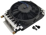 Derale Electra-Cool Remote Fluid Coolers 15800 Oil Cooler, 11.5 in. x 15.75 in. x 5 in. Cooler, 10 in. Fan, -8 AN Male, Each thumbnail 1