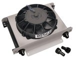 Derale Hyper-Cool Remote Fluid Coolers with Fan Kits 15960 Cooler, Hyper-Cool, Transmission, Fan, Fittings, Hose, Plate, Aluminum, 13.0 in. x 10.0 in. x 5.625, Kit thumbnail 2