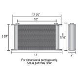 Derale Stacked Plate Fluid Coolers 51986 KIT-Stack Cooler 19 Row (-6AN 90° Swivel) thumbnail 2