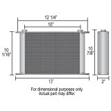 Derale Stacked Plate Fluid Coolers 53488 KIT-Stack Cooler 34 Row (-8AN 90° Swivel) thumbnail 2