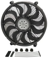 17 Inch 2,400 CFM Derale High-Output Single RAD Fan 18217 Electric Fan, Tornado, Single, cfm., 17.0 in. Diameter, Reversable, Each thumbnail 3