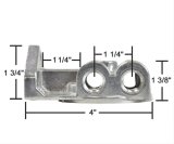 Derale Remote Filter Mounts 13049 Oil Mount, Single Filter, Dual 3/8 in. NPT Inlet/Outlet, 3/4 in.-16 Thread Filter, Aluminum, Each thumbnail 2