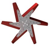 Derale Hi Performance Aluminum Narrow Blade Flex Fans 19418 Fan, Flex-Type, High Performance, Clockwise, 18 in. Diameter, Blades/Steel Hub, Universal, Each thumbnail 1