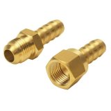 Derale Transmission Line Fittings 13034 Fittings, Adapters, Brass, Natural, 9/16-24 in. Male, 9/16-24 in. Female, Dodge, Kit thumbnail 2