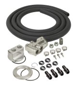 Derale Engine Oil Filter Relocation Kits 15780 Kit, Single Filter, 3/4-16 in. Threads, Various Threads, Low Profile, Kit thumbnail 1