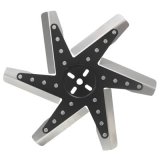Derale Hi Performance Stainless Steel Flex Fans 19115 Fan, Flex-Type, High Performance, Clockwise, 15.250 in. Diameter, Blades/Steel Center Hub, Black, Universal, Each thumbnail 1
