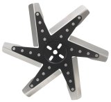 Derale Hi Performance Stainless Steel Flex Fans 19115 Fan, Flex-Type, High Performance, Clockwise, 15.250 in. Diameter, Blades/Steel Center Hub, Black, Universal, Each thumbnail 2