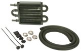 Derale Power Steering Cooler Kits 13212 Fluid Cooler, Steering, Tube and Fin, Aluminum, Copper, 5 in. x 8.125 in. x 0.75 in., Each thumbnail 2