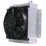 Derale Hi-Flow Racing Remote Fluid Coolers 65860 Cooler, Racing, Single Low Profile Fan, 18 Rows, 625 cfm, Aluminum, Universal, Each thumbnail 3