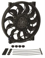 12 Inch 2,000 CFM Derale High-Output Single RAD Fan 16925 Electric Fan, Single, in. Diameter, Pusher, cfm, Black, Plastic, Each thumbnail 2