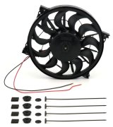 12 Inch 2,000 CFM Derale High-Output Single RAD Fan 16925 Electric Fan, Single, in. Diameter, Pusher, cfm, Black, Plastic, Each thumbnail 3