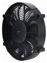 17 Inch 2,400 CFM Derale High-Output Single RAD Fan 16217 Electric Fan, Single, in. Diameter, 2 Stage, Pusher/Puller, cfm, Black, Plastic, Each thumbnail 3