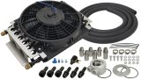 Derale Electra-Cool Remote Fluid Coolers 15500 Cooler, Engine, Tube and Fin, Aluminum, Black, 15.75 in. Width, 11.50 in. Height, Kit thumbnail 1