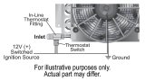 Derale Electra-Cool Remote Fluid Coolers 15500 Cooler, Engine, Tube and Fin, Aluminum, Black, 15.75 in. Width, 11.50 in. Height, Kit thumbnail 4