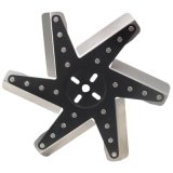 Derale Hi Performance Stainless Steel Flex Fans 19113 Fan, Flex-Type, High Performance, Clockwise, 13 in. Diameter, Blades/Steel Hub, Universal, Each thumbnail 1