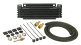 Derale 9000 Series Fin and Plate Transmission Coolers 13611 Fluid Cooler, Plate-Fin Type, Aluminum, 10.125 in. x 3.875 in. x 1.25 in., 1/2 NPT Inlet, Outlet, Kit thumbnail 3