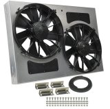 12 Inch 4,000 CFM Derale High-Output Dual RAD Fan and Shroud Kit 16842 Electric Fan, Dual, in. Diameter Fans, w/Shroud, 26.000 in. Width, 18.000 in. Height, Each thumbnail 1