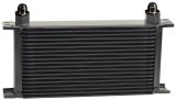 Derale Stacked Plate Fluid Coolers 51908 Cooler, Plate-Type, Aluminum, Black, 19-Row, -8 AN, 7.438 in. x 13 in. x 2 in., Each thumbnail 2