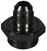 Derale AN Fittings 59006 Fitting, Adapter, to Straight Cut, Straight, Aluminum, Black Anodized, -6 AN, -10 AN, Each thumbnail 2