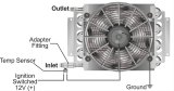 Derale Inline Fan Thermostats 35020 Electric Thermostat, In-Line, 180 Degrees On, 165 Degrees Off, -6 AN Inlet, Outlet, Kit thumbnail 3