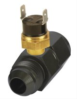 Derale Inline Fan Thermostats 35021 Electric Thermostat, In-Line, 180 Degrees On, 165 Degrees Off, -8 AN Inlet, Outlet, Kit thumbnail 1
