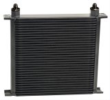 Derale Stacked Plate Fluid Coolers 53406 Cooler, Plate-Type, Aluminum, Black, 34-Row, -6 AN, 12.063 in. x 13 in. x 2 in., Each thumbnail 2