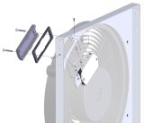 17 Inch 2,400 CFM Derale PWM Electric Fan Powerpacks 66818 Fan, Powerpack Assembly, in. Diameter, Puller, cfm, Black, Plastic, Shroud, Aluminum, Each thumbnail 4