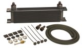 Derale Stacked Plate Fluid Coolers 13401 Cooler, Transmission, Plate-Type, Aluminum, Copper, Black, 4 in. x 13 in. x 2 in., Kit thumbnail 1