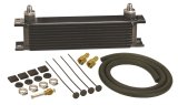 Derale Stacked Plate Fluid Coolers 13401 Cooler, Transmission, Plate-Type, Aluminum, Copper, Black, 4 in. x 13 in. x 2 in., Kit thumbnail 2