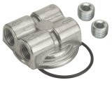 Derale Oil Filter Adapters 15746 Adapter, Spin-on Bypass Adapter Style, Aluminum, 3/4-16 in. Nipple, 1/2 in. NPT Inlet/Outlet, Each thumbnail 2