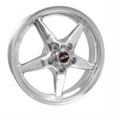 Race Star 92 Drag Polished Wheels 17x4.5 Wheel, Star, Aluminum, 5x4.75bs 2.50bc thumbnail 1